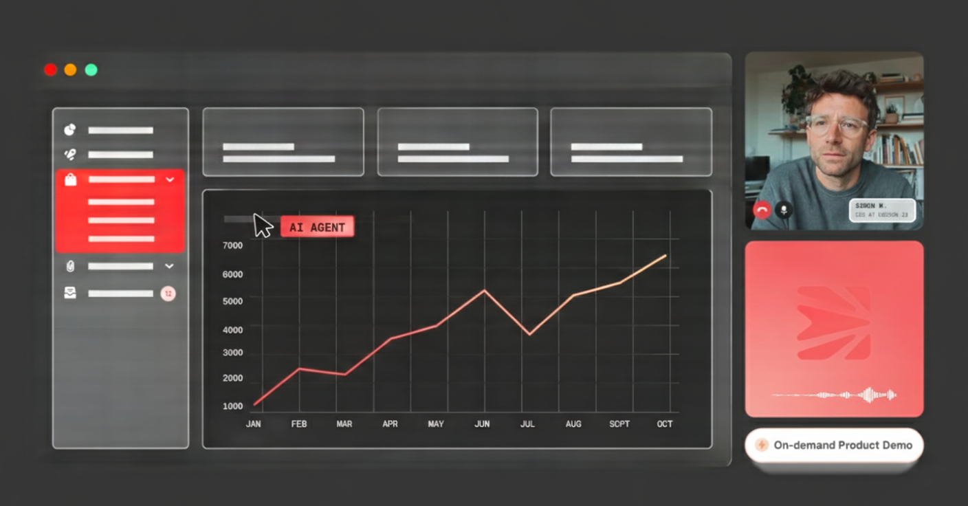 AI Agent demo with sales analytics dashboard